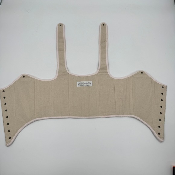 French Meadows Floral Tapestry Corset Stays Bodice Pink Gold Renaissance PNW - Picture 5 of 14